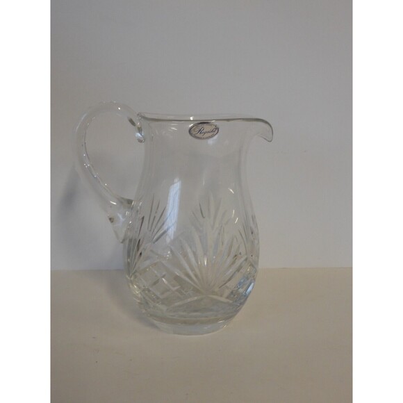 VINTAGE Rogaska Cut Crystal Serving Pitcher 7.5 " H Yugoslavia - Picture 2 of 11